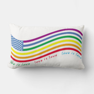 LGBT flag Lumbar Cushion