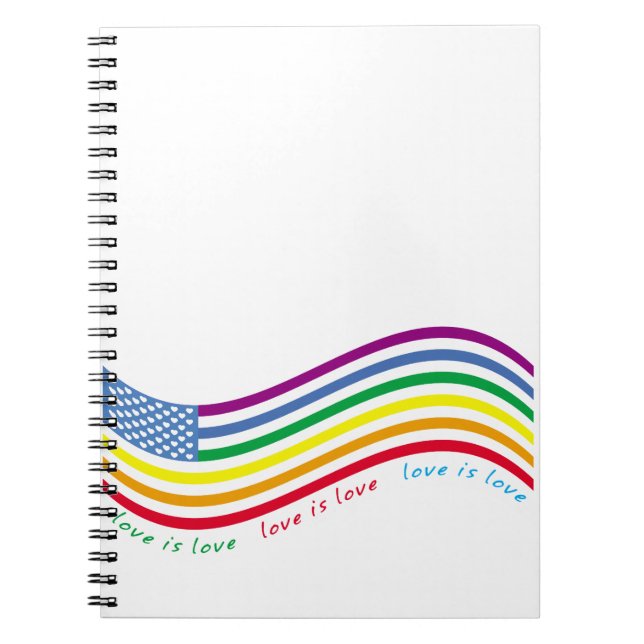 LGBT flag Notebook (Front)
