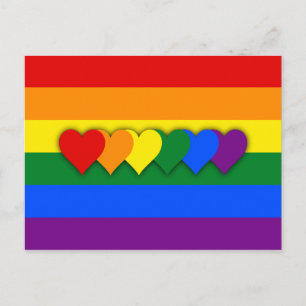 LGBT flag Postcard