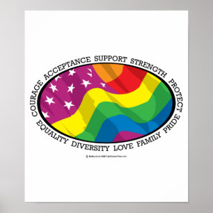 LGBT Flag Poster