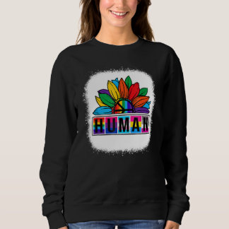 Lgbt Flag Rainbow Lesbian Gay Pride Month Sunflowe Sweatshirt