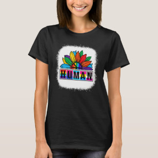 Lgbt Flag Rainbow Lesbian Gay Pride Month Sunflowe T-Shirt