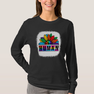 Lgbt Flag Rainbow Lesbian Gay Pride Month Sunflowe T-Shirt