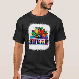Lgbt Flag Rainbow Lesbian Gay Pride Month Sunflowe T-Shirt