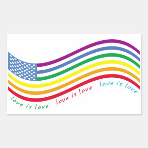 LGBT flag Rectangular Sticker