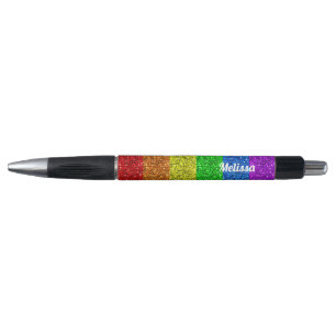 LGBT flag vibrant rainbow sparkles Personalise
