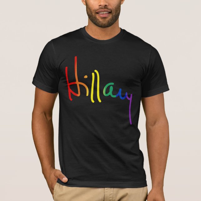 LGBT for Hillary Clinton T-Shirt (Front)