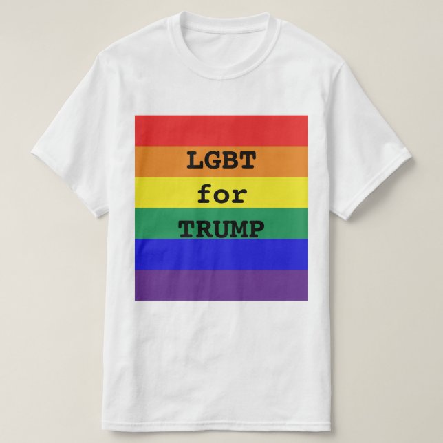 LGBT for TRUMP T-Shirt (Design Front)