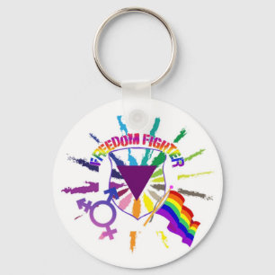 LGBT Freedom Fighter Key Ring