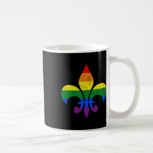 Lgbt French Fleur De Lis Gay Pride Month Rainbow M Coffee Mug