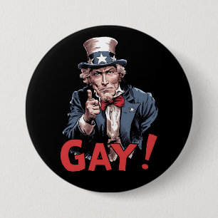 LGBT Gay Ally Pride Month Funny 7.5 Cm Round Badge