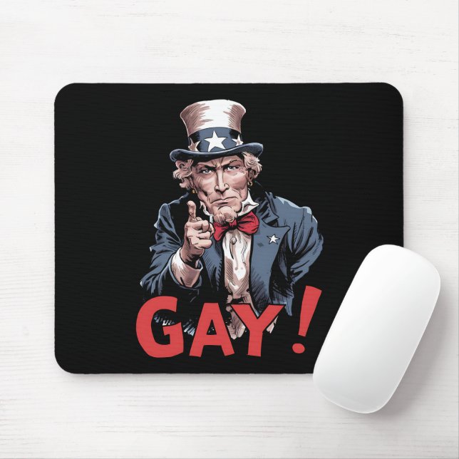 LGBT Gay Ally Pride Month Funny Mouse Pad (With Mouse)