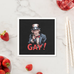 LGBT Gay Ally Pride Month Funny Napkin
