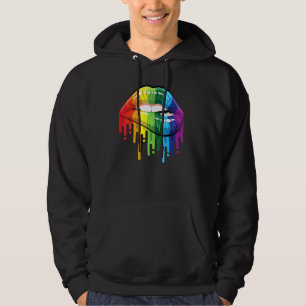 Lgbt Gay Lesbian Csd Pride Lips Mouth Hoodie