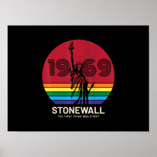 Lgbt Gay Lesbian Pride 52th Anniversary Stonewall Poster
