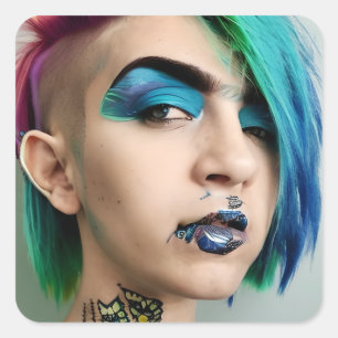 LGBT Gay  or Trans Man  Square Sticker