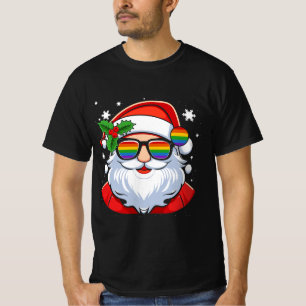 LGBT Gay Pride Cool Trendy Santa Claus Gay Merry C T-Shirt