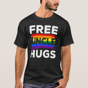 Lgbt Gay Pride Free Uncle Hugs Matching Support Sq T-Shirt