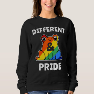 LGBT Gay Pride Frog Rainbow LGBTQ 6 Sweatshirt