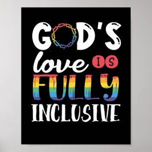 LGBT Gay Pride Month  Gods Love Is Fully Poster
