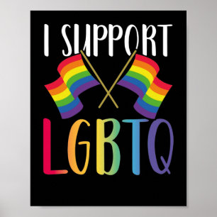 LGBT Gay Pride Month  I Support Lgbtq Poster