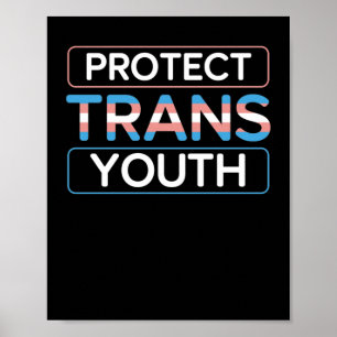 LGBT Gay Pride Month  Protect Trans Youth Poster
