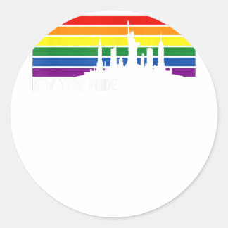 LGBT Gay Pride New York 2022 NYC Gay Pride  Classic Round Sticker