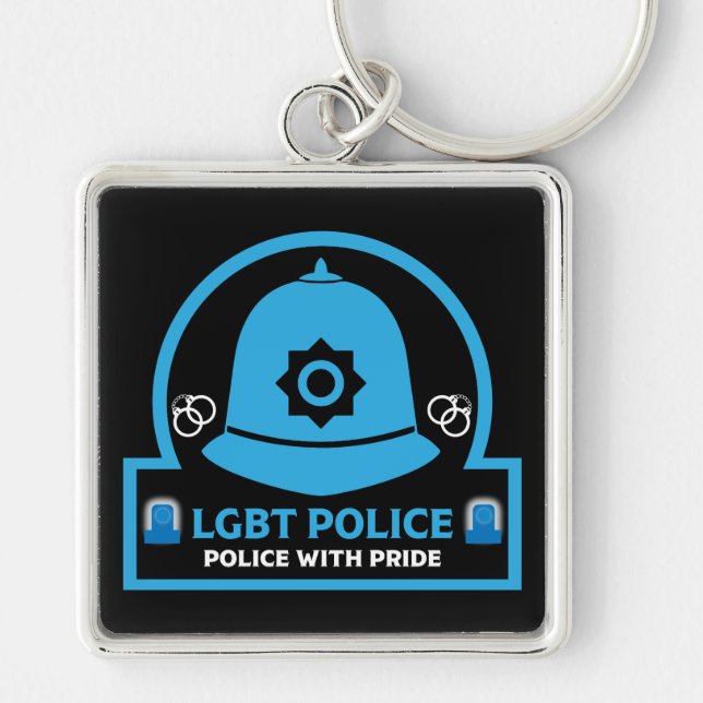  LGBT+ Gay Pride Police Key Ring (Front)