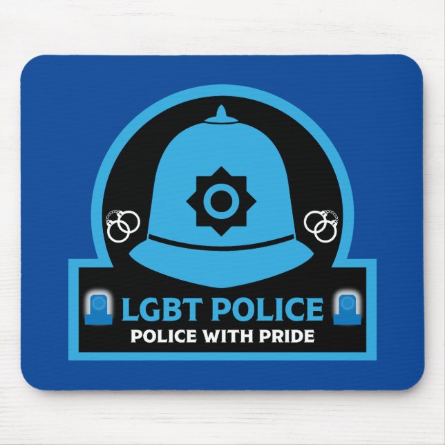  LGBT+ Gay Pride Police Mouse Pad (Front)