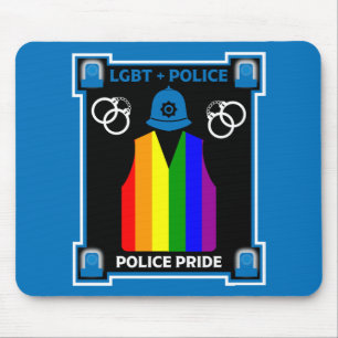  LGBT+ Gay Pride Police Mouse Pad