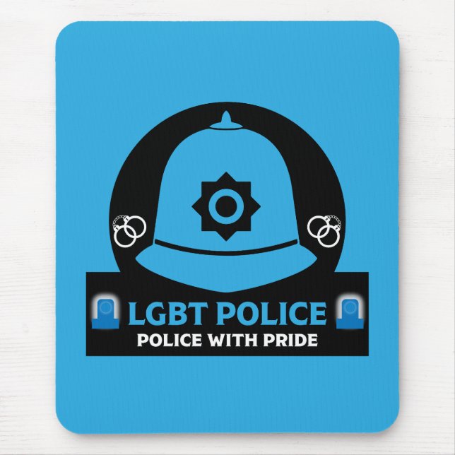  LGBT+ Gay Pride Police Mouse Pad (Front)