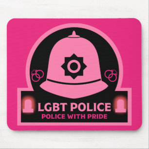  LGBT+ Gay Pride Police Mouse Pad