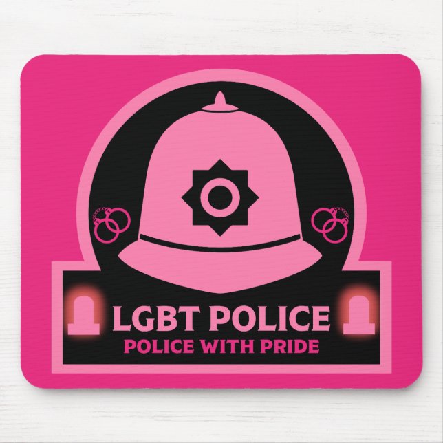  LGBT+ Gay Pride Police Mouse Pad (Front)