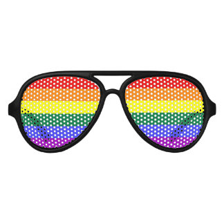 LGBT Gay Pride Rainbow Aviator Sunglasses