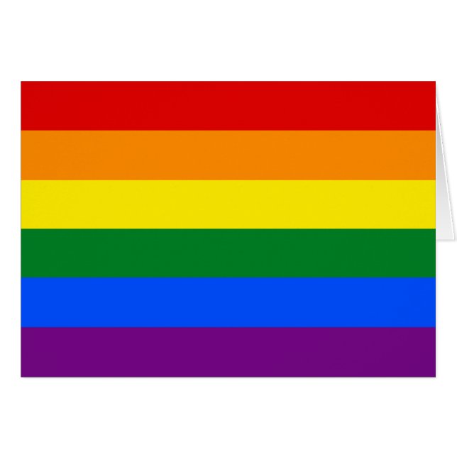 LGBT Gay Pride Rainbow Flag (Front Horizontal)