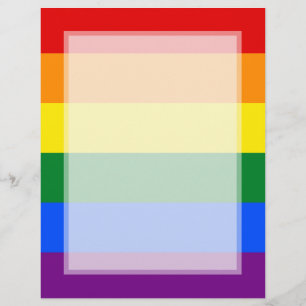 LGBT Gay Pride Rainbow Flag Stripe Flyer