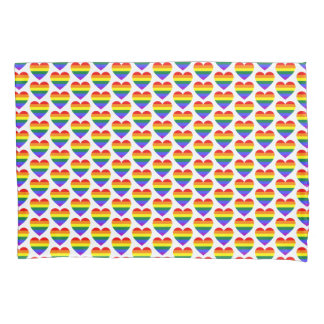 LGBT Gay Pride Rainbow Heart Pattern Pillowcase