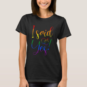 LGBT Gay Proposal Engagement Wedding Bachelor Part T-Shirt
