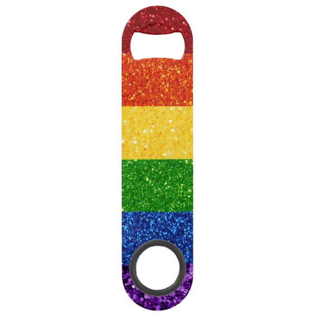 LGBT Glitter Rainbow Pride Flag (Front)