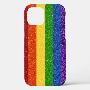 LGBT Glitter Rainbow Pride Flag iPhone 12 Case