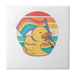 LGBT Have A Gay Day Funny Gay Pride LGBTQ  Ceramic Tile