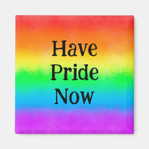 LGBT Have Pride Now Rainbow Magnet