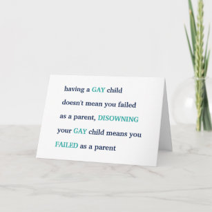 LGBT Having A Gay Child Love Pride Parenting Quote Holiday Card