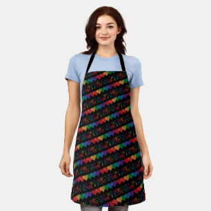 LGBT Heart Retro Be A Decent Human It's Not That Apron
