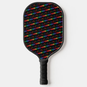 LGBT Heart Retro Be A Decent Human It's Not That Pickleball Paddle
