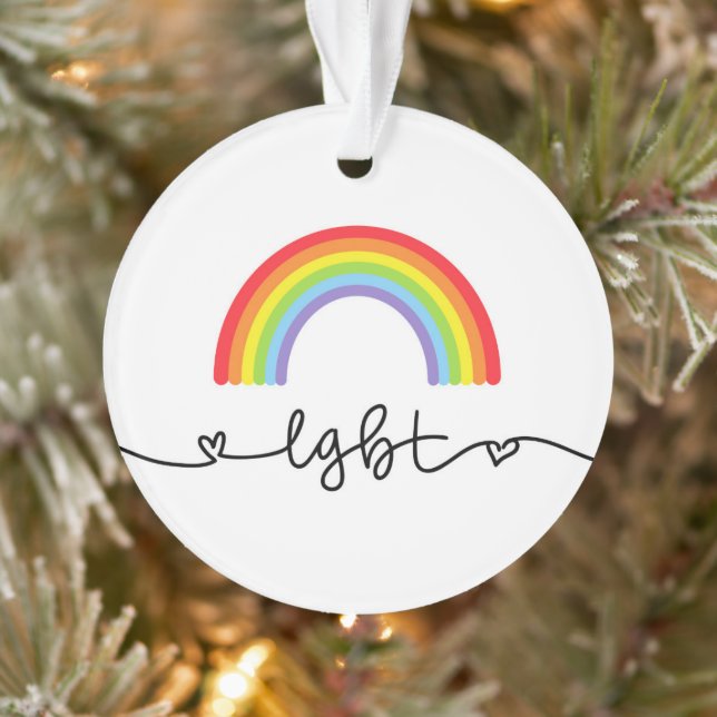 LGBT Hearts & Rainbows Ornament (Tree)