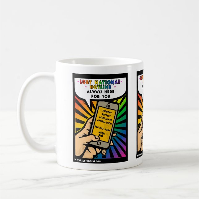 LGBT Hotline mug (Left)