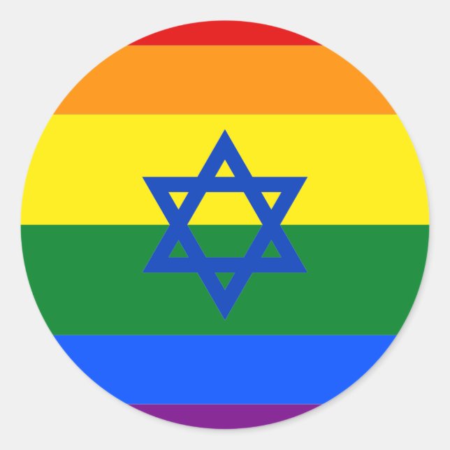 LGBT Israel Classic Round Sticker (Front)
