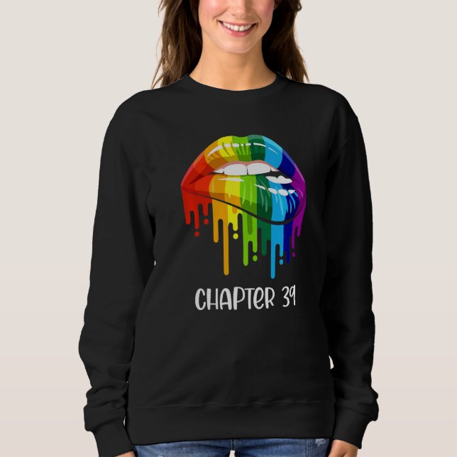 Lgbt Just Married Engaged Lesbian Mrs & Mrs Est. 3 Sweatshirt (Front)
