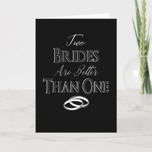 LGBT LBGBTQ Bride Marriage Lesbian Gay Gay Card